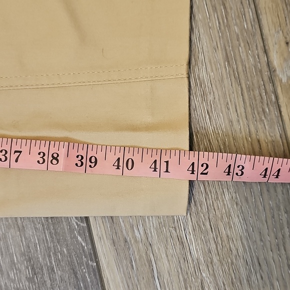 Zara Women's Tan Cotton Trousers, High-Waisted, Wide-Leg, Size Small. - Picture 10 of 16